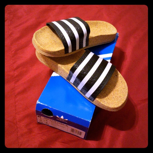 adidas Shoes - Adidas Adilette Cork Slides